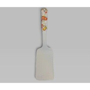 Vintage 100% Melamine Floral Flower Spatula Turner #9189 13" Long 2.75" Wide